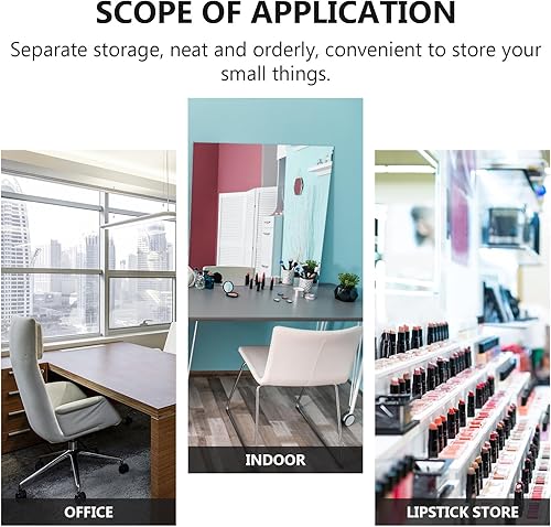 Miniatura 3 de Beatifufu Acrylic Lipstick Organizer Box 24 Slots 3X8 Makeup Storage Case Desktop Cosmetic Holder for Lip Gloss and Nail Polish Display