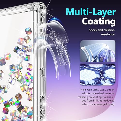 Miniatura 80 de NGB Supremacy Funda compatible con Samsung Galaxy S22 Plus (5G de 6.6 pulgadas) con protector de pantalla (cobertura máxima, TPU flexible), soporte