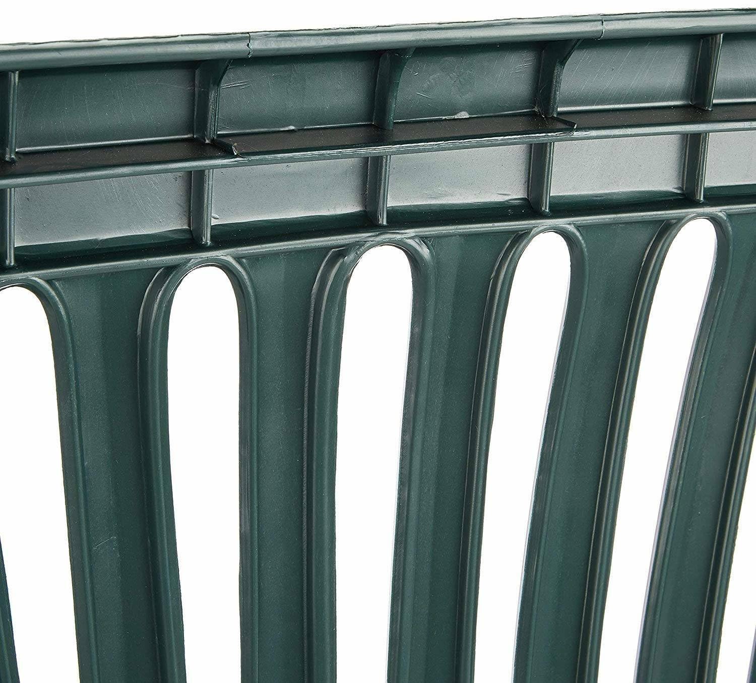 Dmora Panchina da esterno Eboli 114x55h82 cm Verde Panca monoblocco da giardino