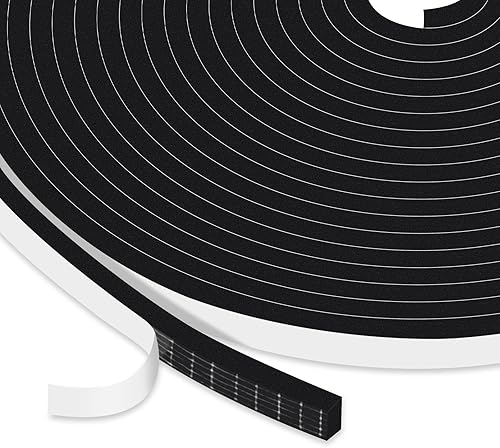 Miniatura 6 de Rollo de cinta aislante de espuma adhesiva fuerte mejorada para aislamiento de marcos de puertas, ventanas, aire acondicionado, tira de sellado de