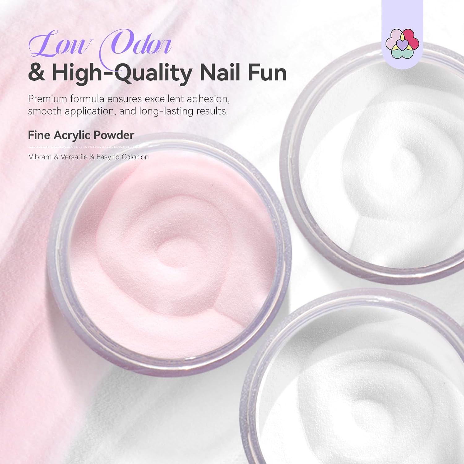 SAVILAND Acrylic Nail Kit with Everything: Hema-Free & Low-Odor Professional Acrylic Powder and 200ml Liquid Set with Size 8 10 14 Nail Brushes, Forms & Tools for Extensions 3D Carving Home Salon Use