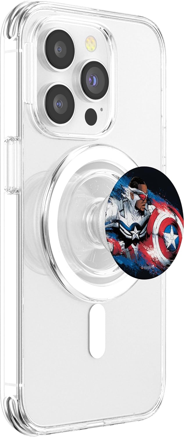 Marvel The Falcon the Winter Soldier Captain America Paint PopSockets MagSafe PopGrip for iPhone