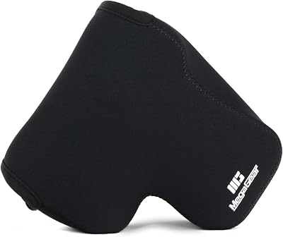 MegaGear Funda de Neopreno Ultraligera para cámara Olympus OM-D E-M1 con 12-40 mm (Negro)