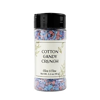 Olive & Vine Cotton Candy Crunch, Sweet Flavor, For Desserts & Snacks, Rich Tradition, Authentic Taste, For Global Recipes 3.2 Ounce