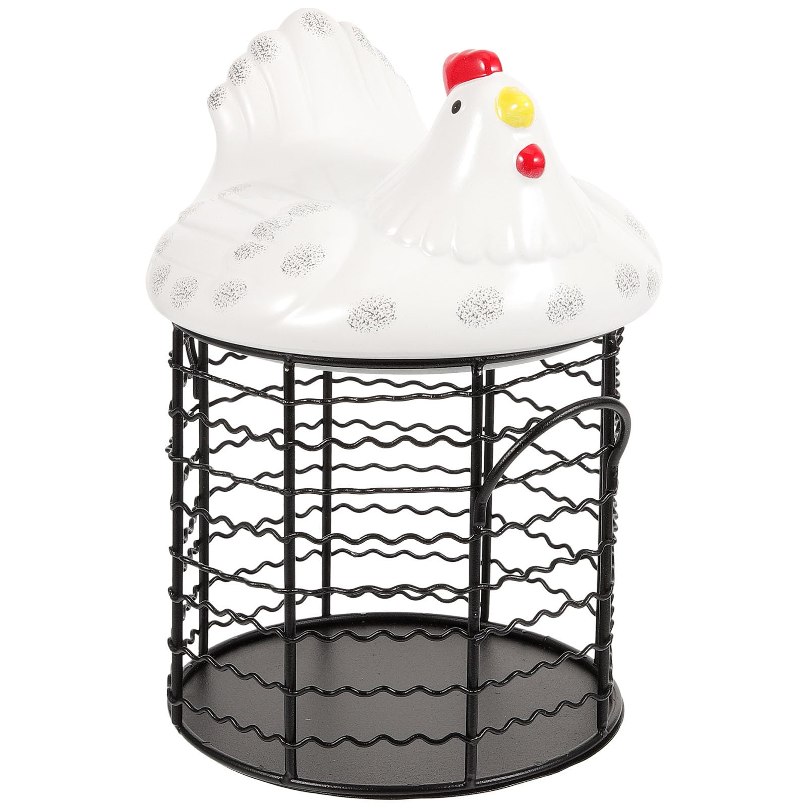 Cesta para huevos decorativa para ordenar encimeras y evitar roturas