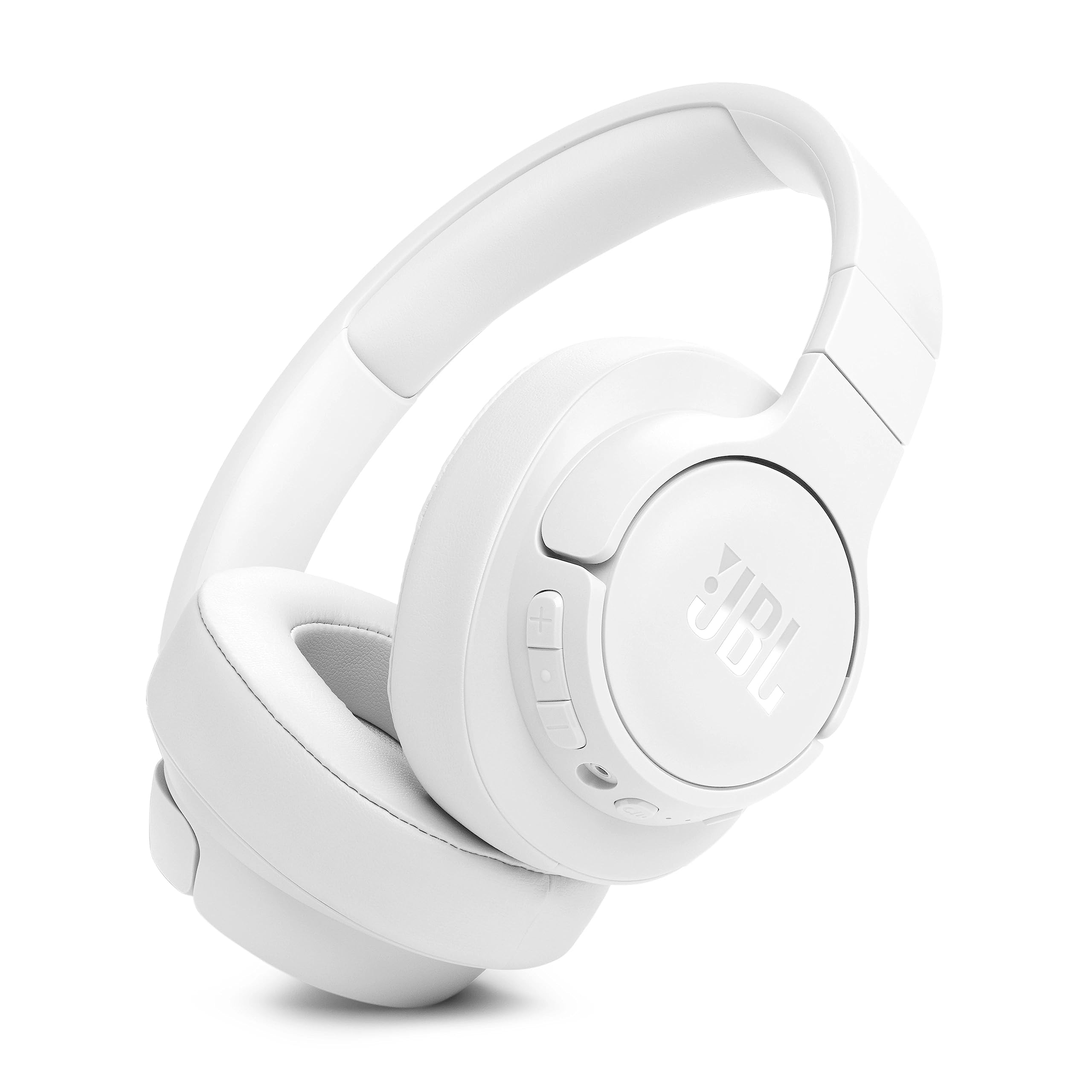 JBL Tune 770 NC Wireless Over-Ear Bluetooth Headphones with Adaptive Noise-Cancelling Technology and 70-Hour Battery Life, White