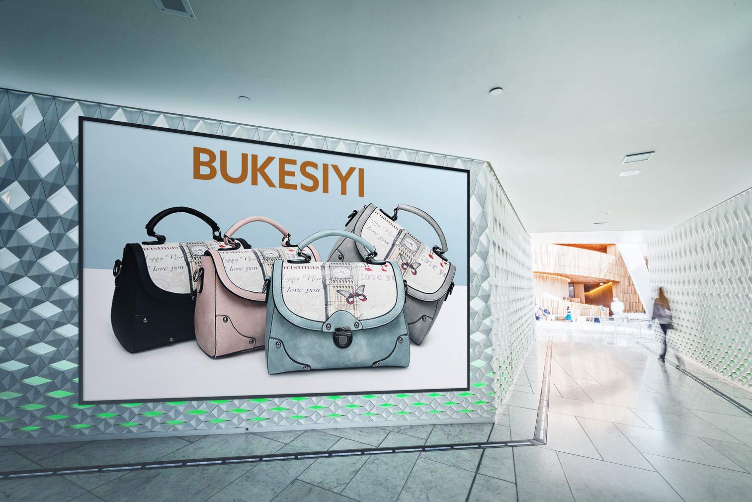 BUKESIYI Mujer Bolsos Bandolera Vestir Casual Bolsos de Mano Convertible PU Cuero Piel ES77152