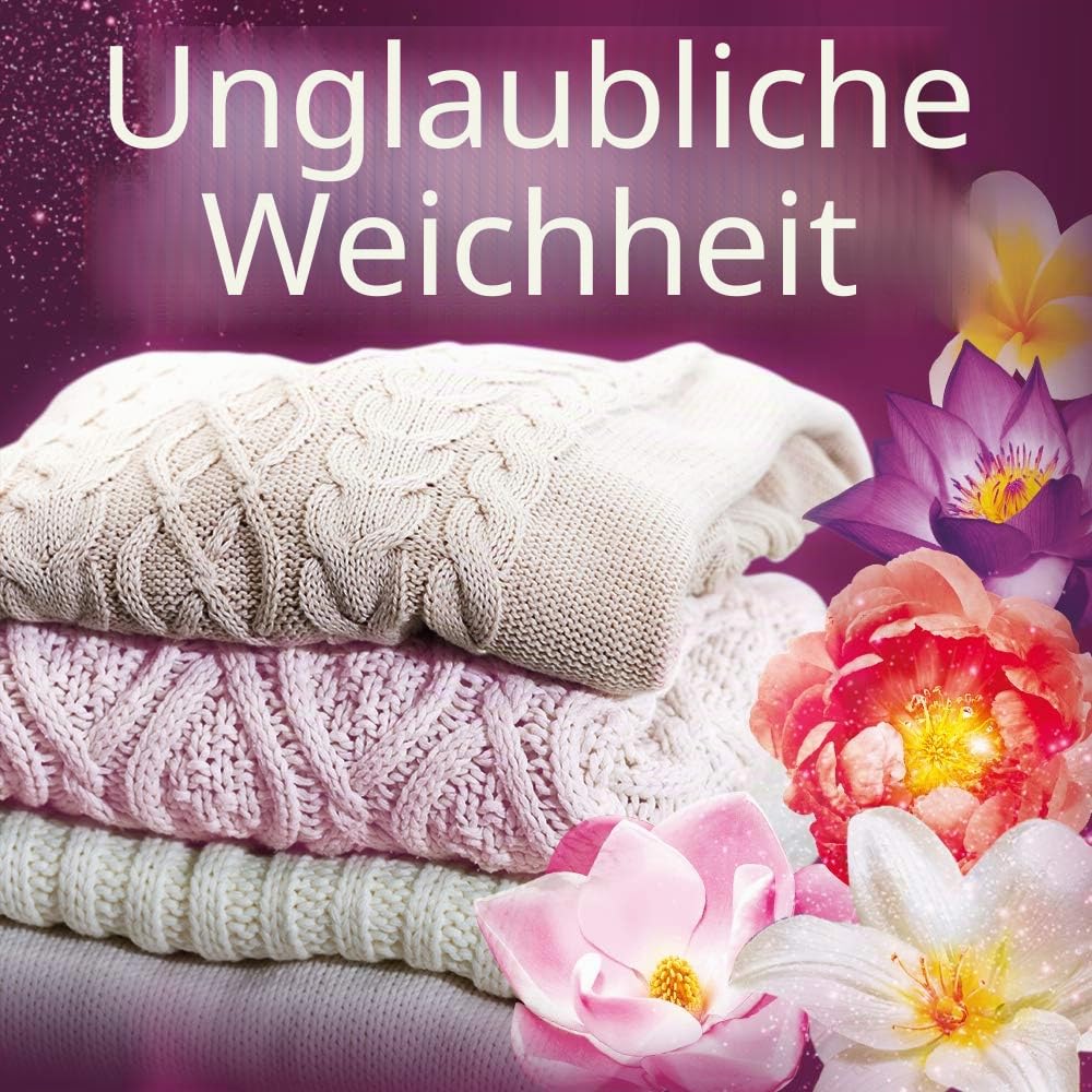 Vernel Aromatherapy Träume di Loto, Weichspüler-Konzentrat, Duftgefühl wie frisch gewaschen, 12 Flaschen à 700 ml (336 Waschladungen) - 8400 g