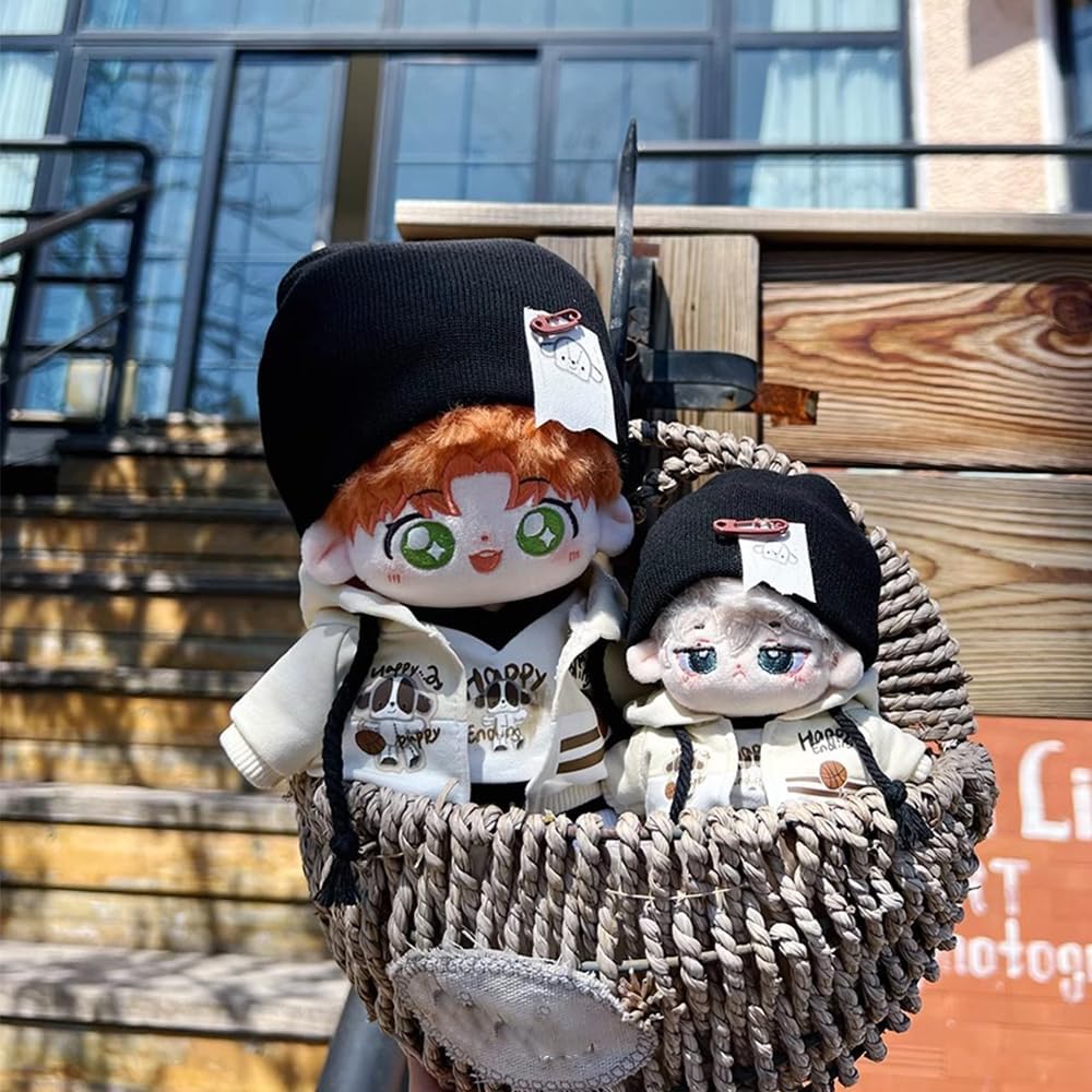 niannyyhouse 10cm 15cm 20cm Plush Doll Clothes Hat T-Shirts Pants Hoodies Shoes Sports Outfit Dolls Dress Up (10cm)
