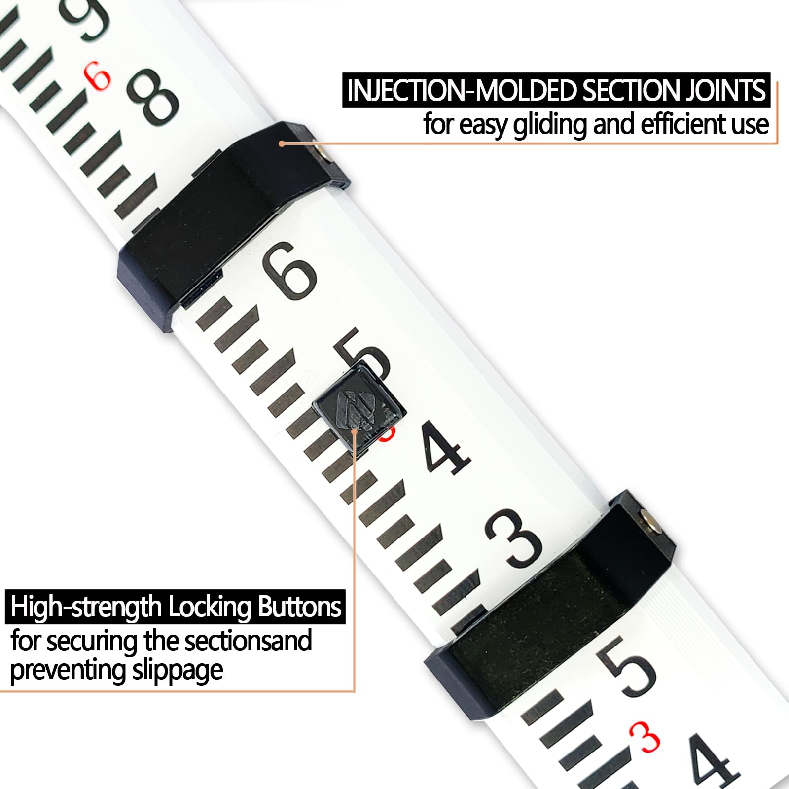 9-Foot Aluminum Grade Rod - Survey Pole -2