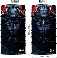 Vista 169 de Obacle - Tapabocas con cuello polar y de estilo de pañuelo contra el polvo y el sol para hombre y mujer