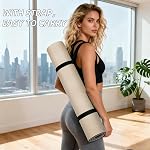 ILILI Tapis de yoga 10mm Épaisseur supplémentaire, 193x70×1.0cm Extra longue, double couleur antidérapante TPE Matériel, Facile à transporter avec la sangle, Idéal pour le yoga, Pilates, Exercice au sol, Usage à la maison et en plein air, Eco Friendly