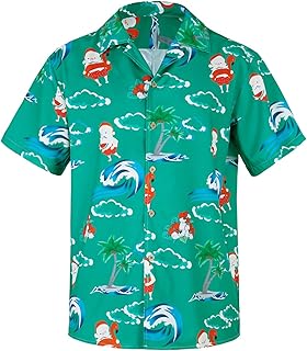 Hawaiian Shirt for Men Casual Button Down Beach Shirts Mens Short Sleeve Tropical Shirts