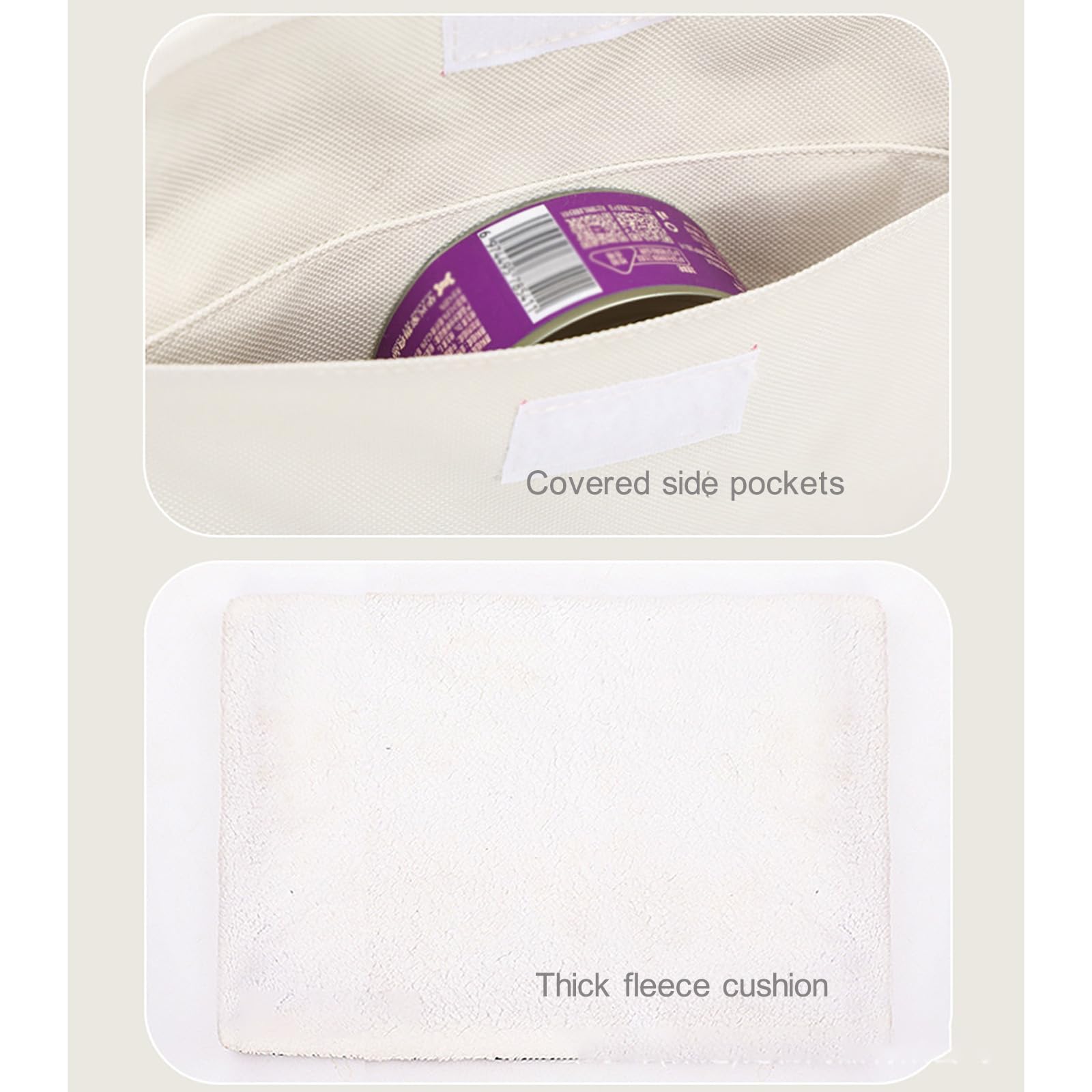 Sac De Transport à roulettes Double Couche pour Animaux De Compagnie avec FenêTres en Filet Et Tapis Amovible pour Deux Chats, Adapté Aux Avions, Au Camping Et à L'ExtéRieur, Blanc (Single Layer)