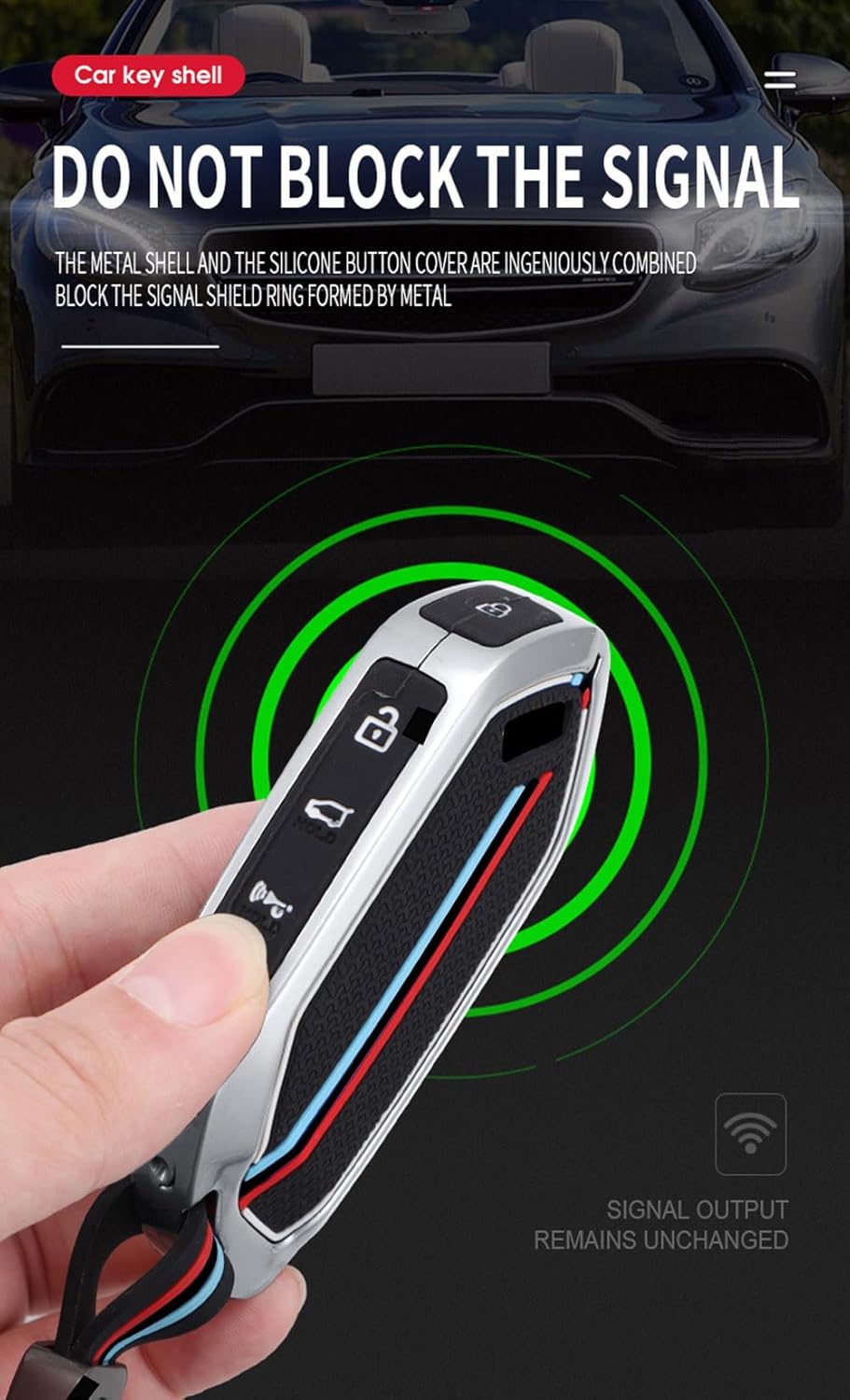 8 Buttons Key Fob Cover Keychain Fit for Kia Key Shell Case Fit for Kia Telluride EV9 Picanto GT Line Sorento MQ4 Sportage Carens Morning Carnival KX3 Seltos KX5 All New K5 Key Sleeve-Black