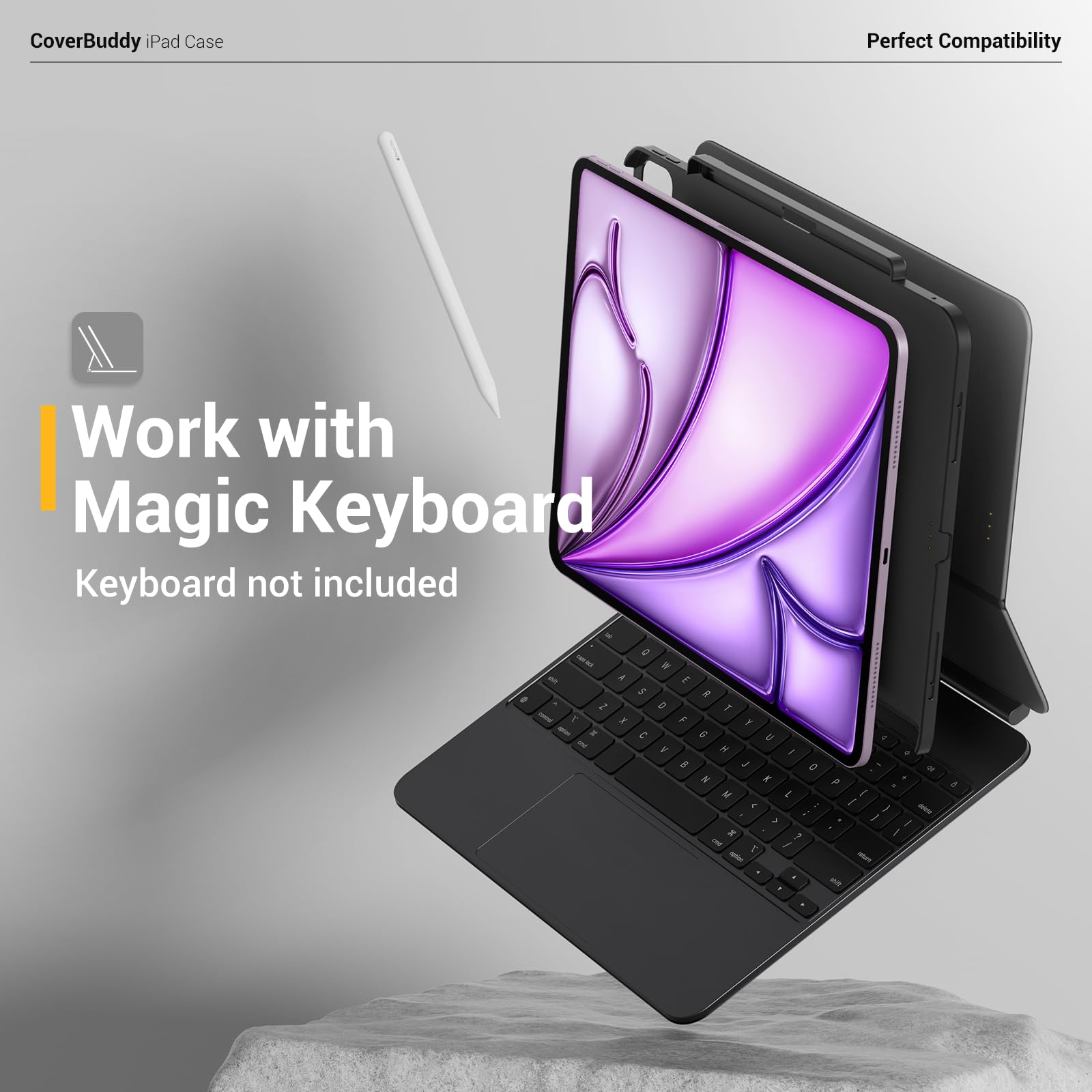 Amazon.com: MAGEASY CoverBuddy iPad Case that Fits Magic Keyboard