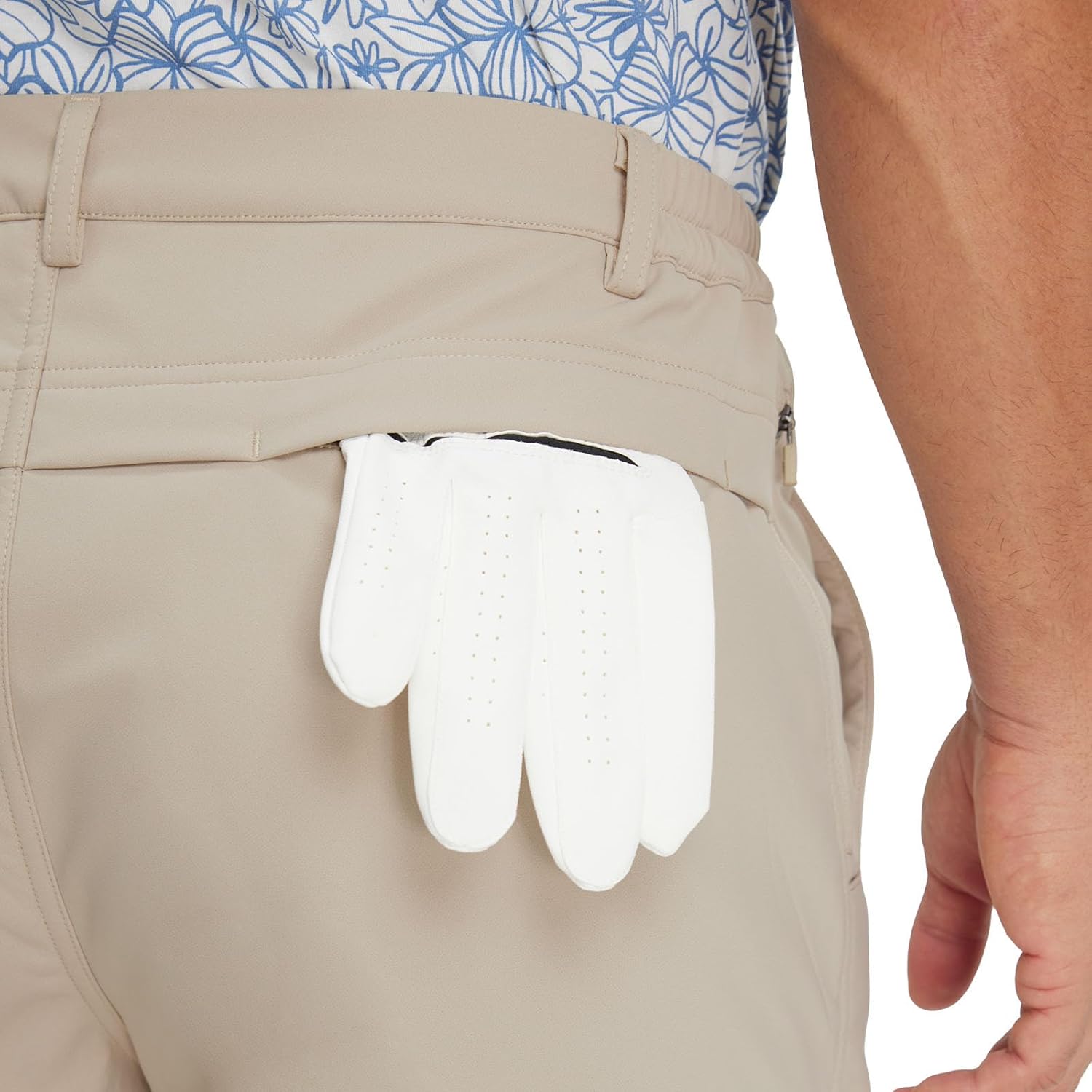 M MAELREG Fleece Lined Golf Pants for Men 30"/32"/34" Water Resistant Stretch Winter Pants for Men Casual Dress Work Light Khaki - Image 6