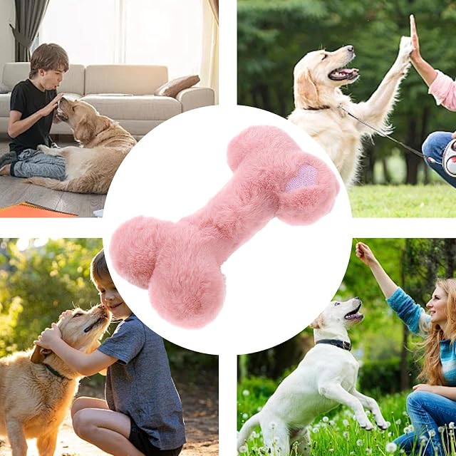 Foto 4 de 8 de Peluche con Forma De Hueso De Perro - Juguetes para Perros Vocales De Peluche con Hueso