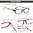 Kerecsen Reading Glasses 5 Pairs Fashion Ladies Readers Spring Hinge with Pattern Print Eyeglasses for Women (Multicolor -8, 2.75)