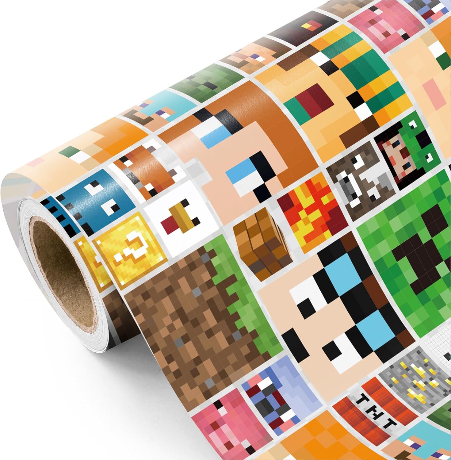 Amazon.com: WRAPAHOLIC Video Game Wrapping Paper Roll - Mini Roll - 17 ...