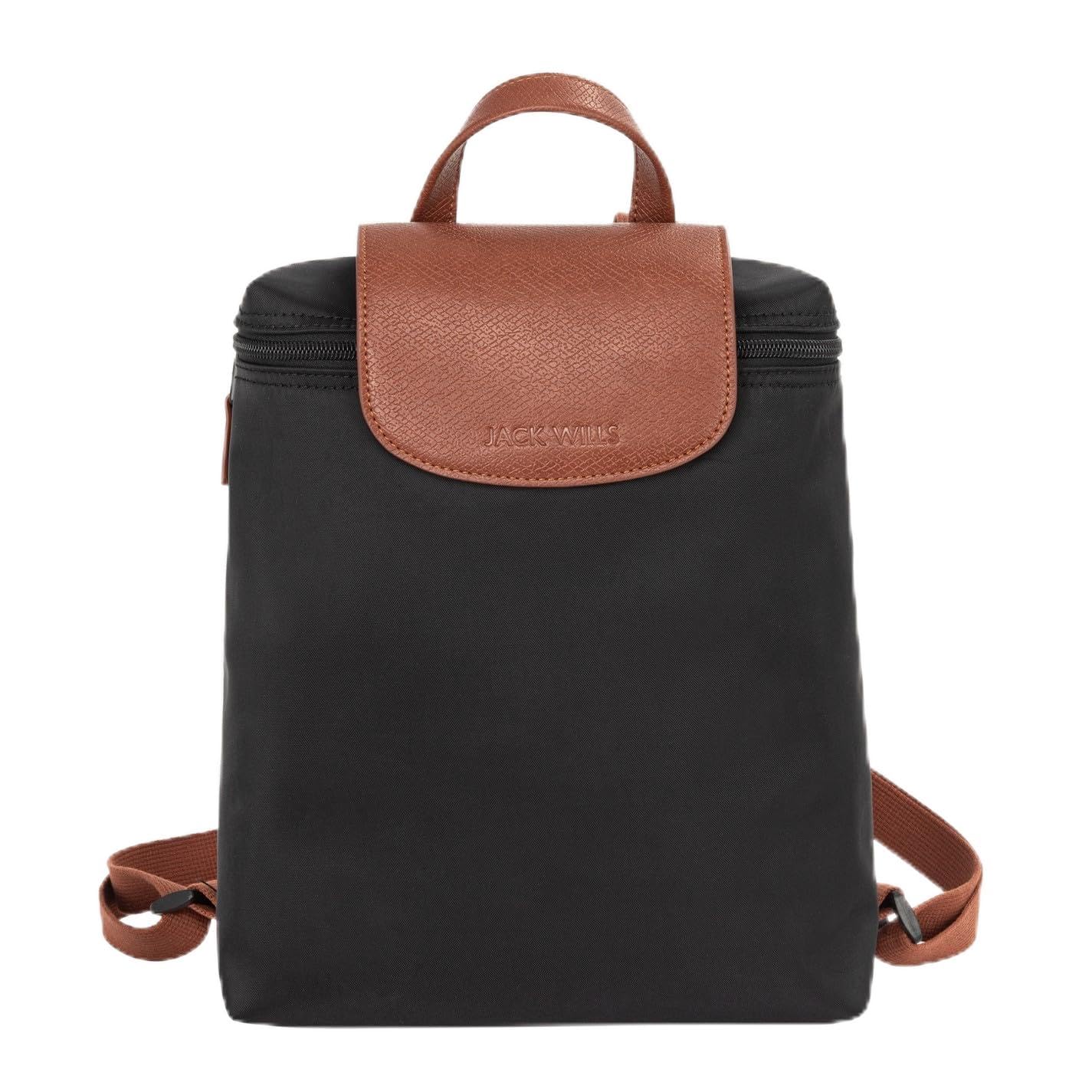 Jack Wills Womens Nylon BackPack ladies Black Adults