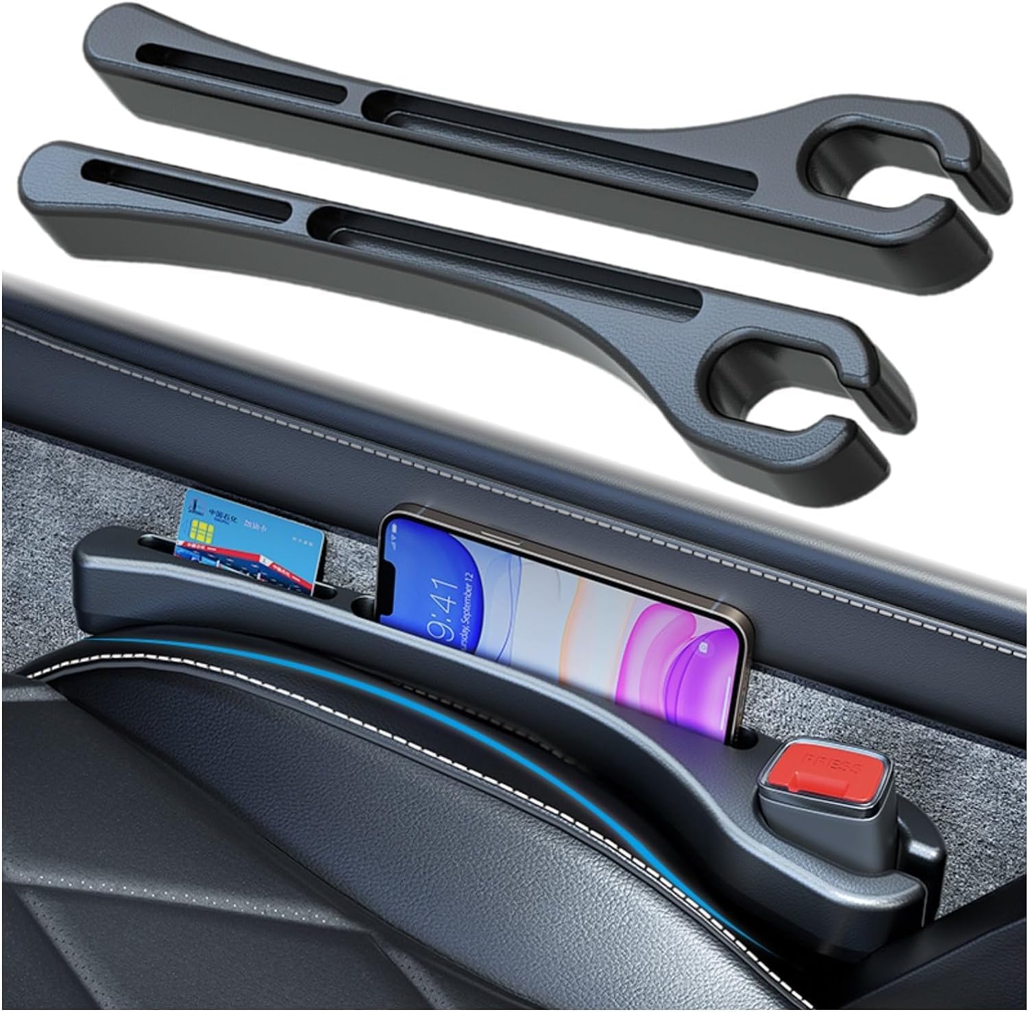 Car Seat Gap Filler Organizer, 2024 Nuovo Striscia A Prova Di - Foto 7