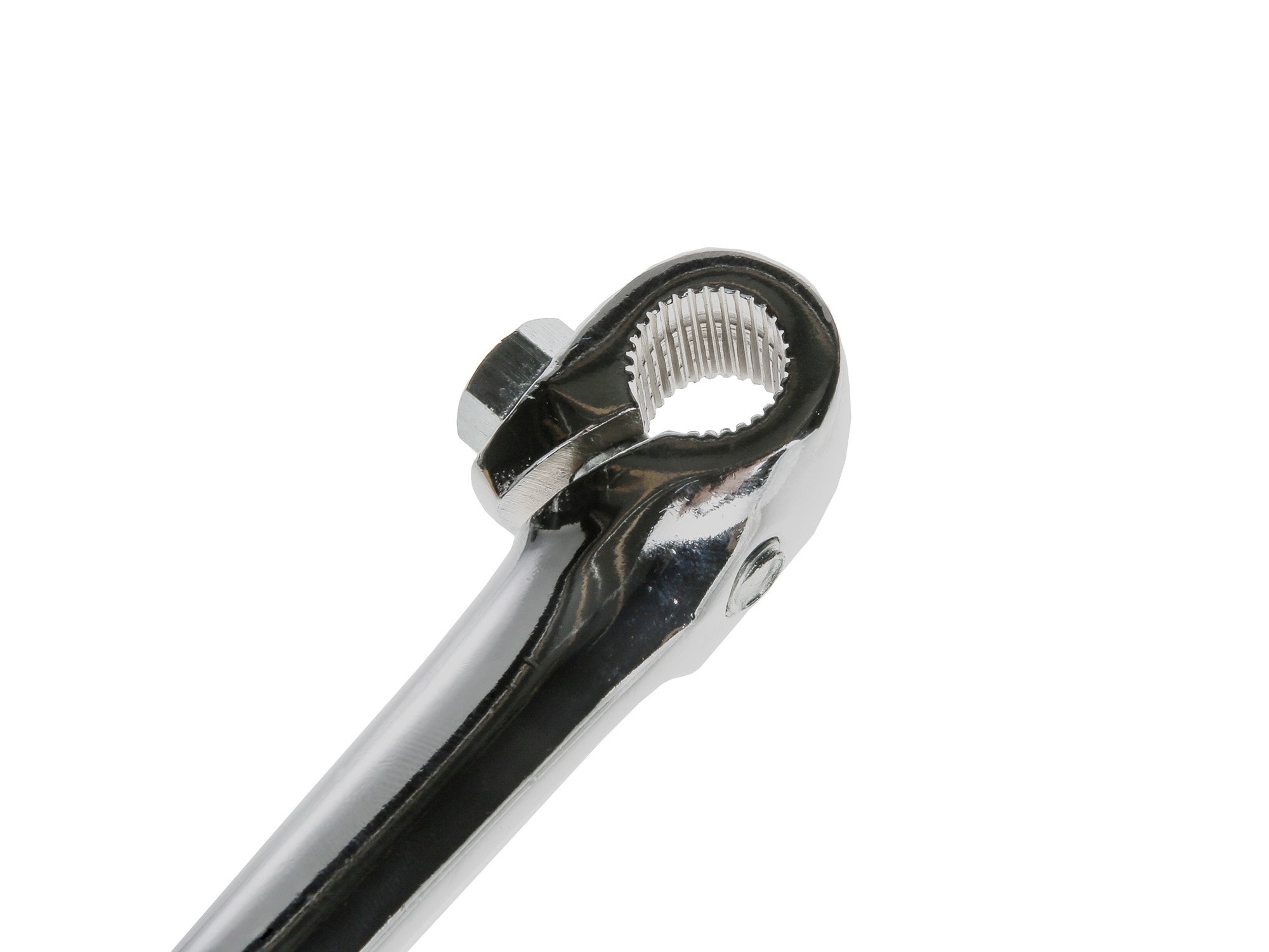 EAO Kickstarterhebel klappbar mit Gummi in Chrom - für Simson S51, S50, S53, S7