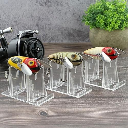 Miniatura 8 de OnFireGuy Paquete de 5 caballetes de exhibición de señuelos de pesca