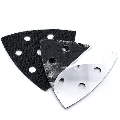 3 Stück Dreieck Schleifpad Ersatzpad für Delta Schleifplatte, 93x93x93 mm Delta Schleifer Ersatzpad, 6 Löcher Ersatz-Schleifpads Selbstklebend für Schleifpapier Dreieck Schleifer(Schwarz 3 Stück Dreieck Schleifpad Ersatzpad für Delta Schleifplatte, 93x93x93 mm Delta Schleifer Ersatzpad, 6 Löcher Ersatz-Schleifpads Selbstklebend für Schleifpapier Dreieck Schleifer(Schwarz