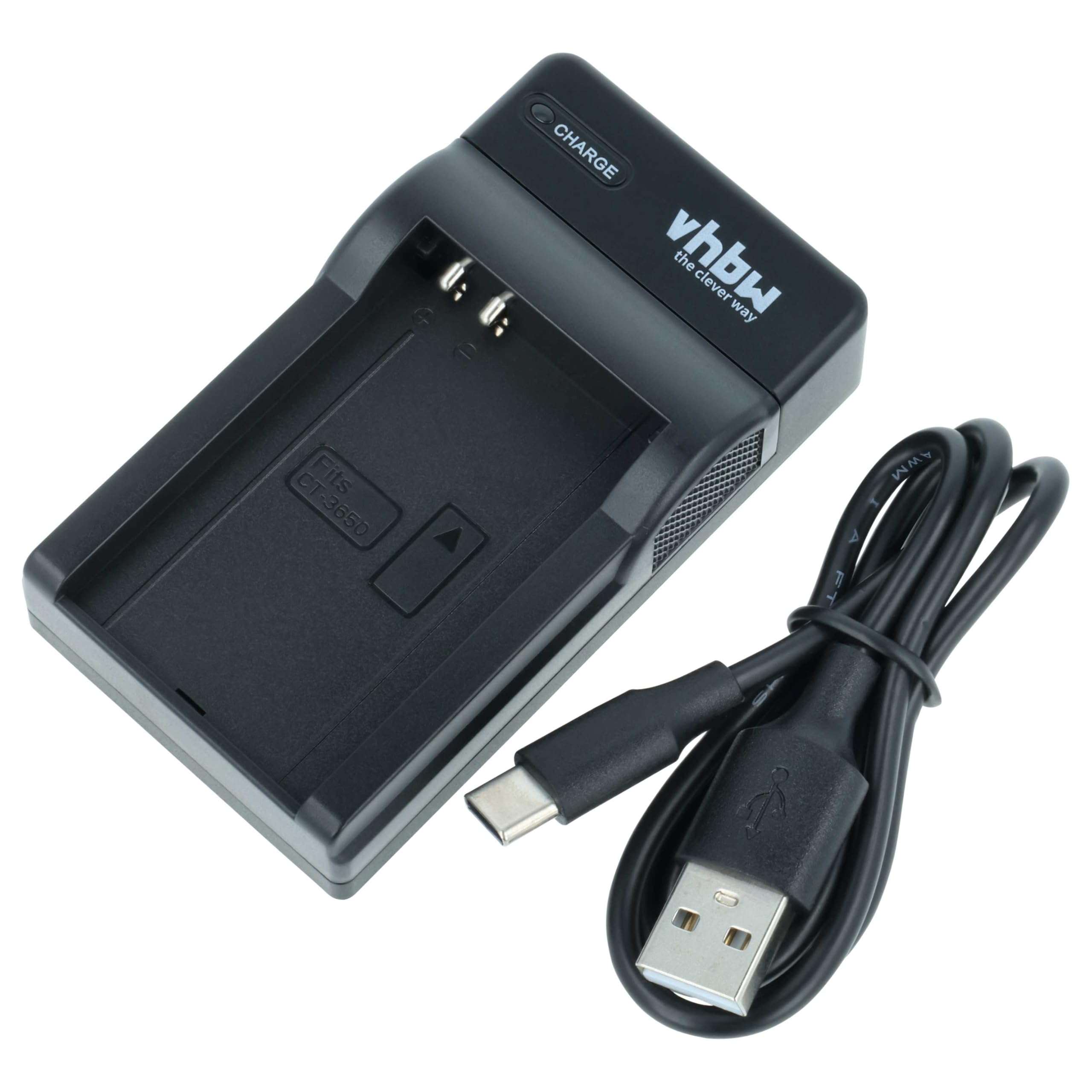 vhbw Ładowarka USB kompatybilna z Nokia BL-5C, BL-5CA, BL-5CB aparat cyfrowy, kamera, akumulator Action Cam - ładowarka