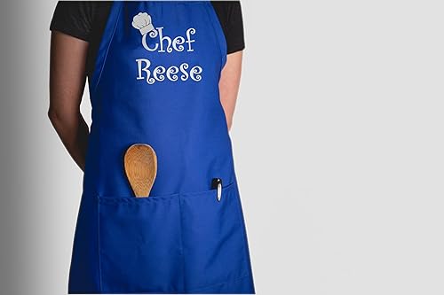 Miniatura 6 de THE APRONPLACE Personalized Embroidered Chef Any Name Adult Apron