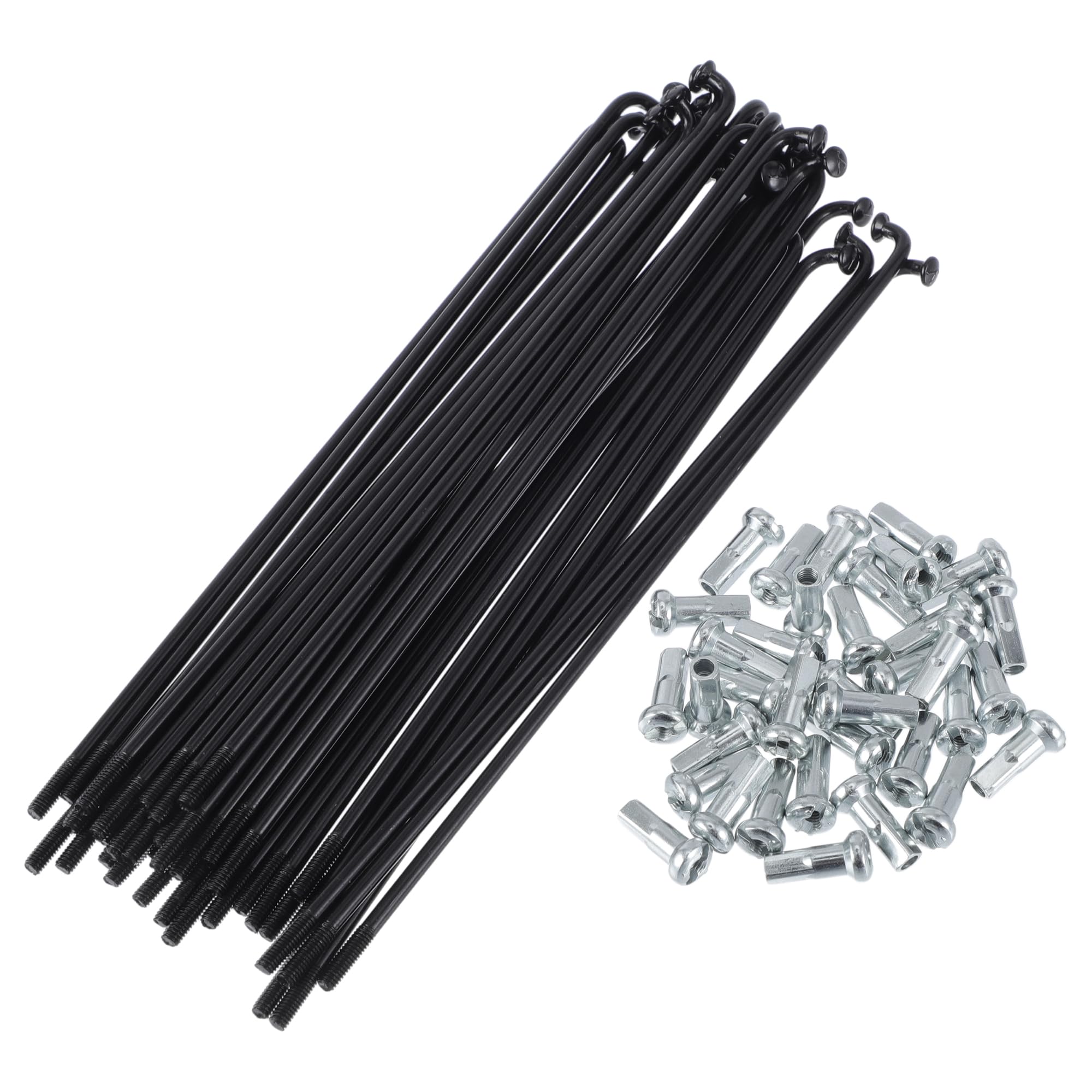 RATCHROLL 1 Set Universal Bicycle Spokes 13G 135mm Length Bike Wheel Spokes Nipple Black 45 Steel