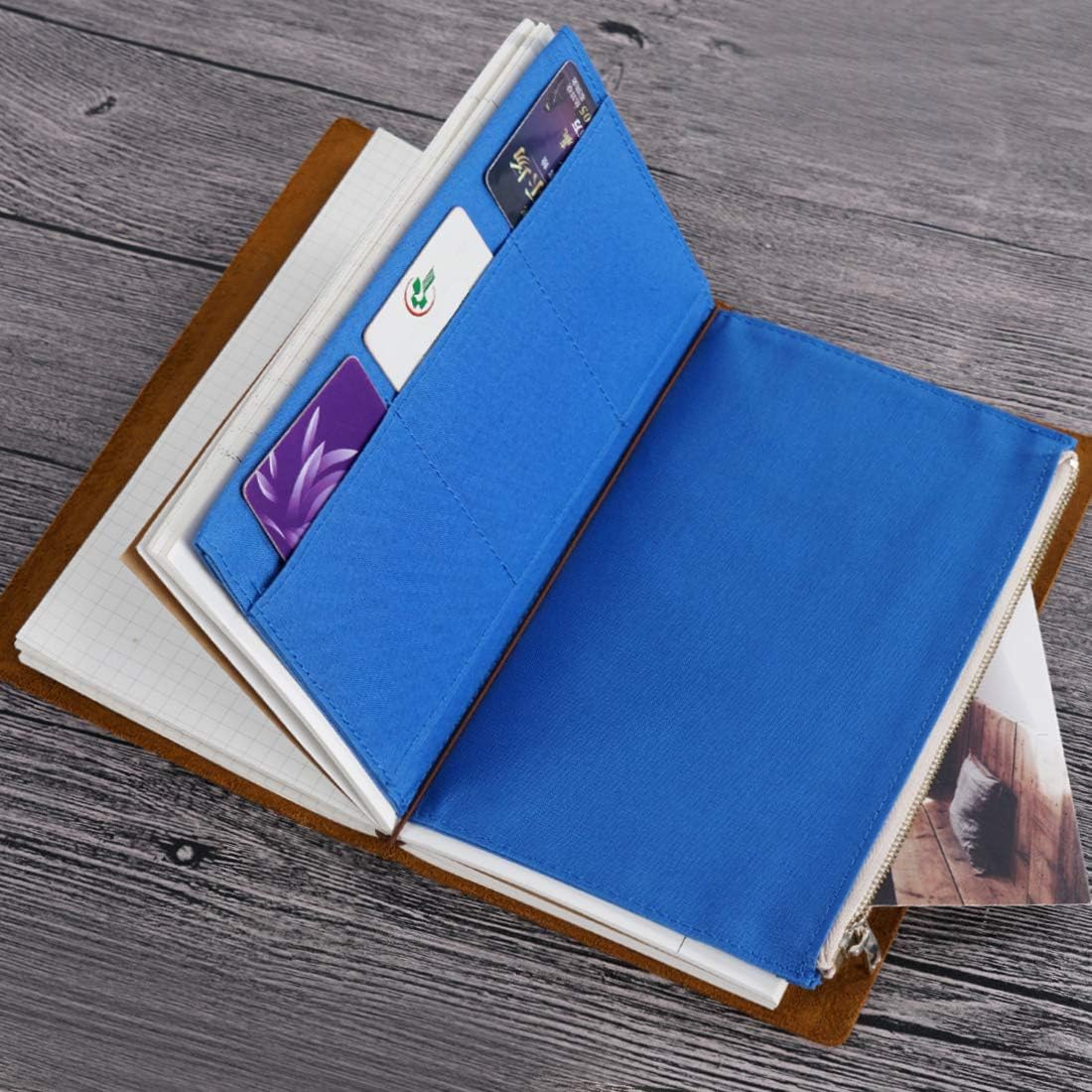 Moterm Canvas Zipper Pocket Insert Pouch for Travelers Notebook Refill image 5