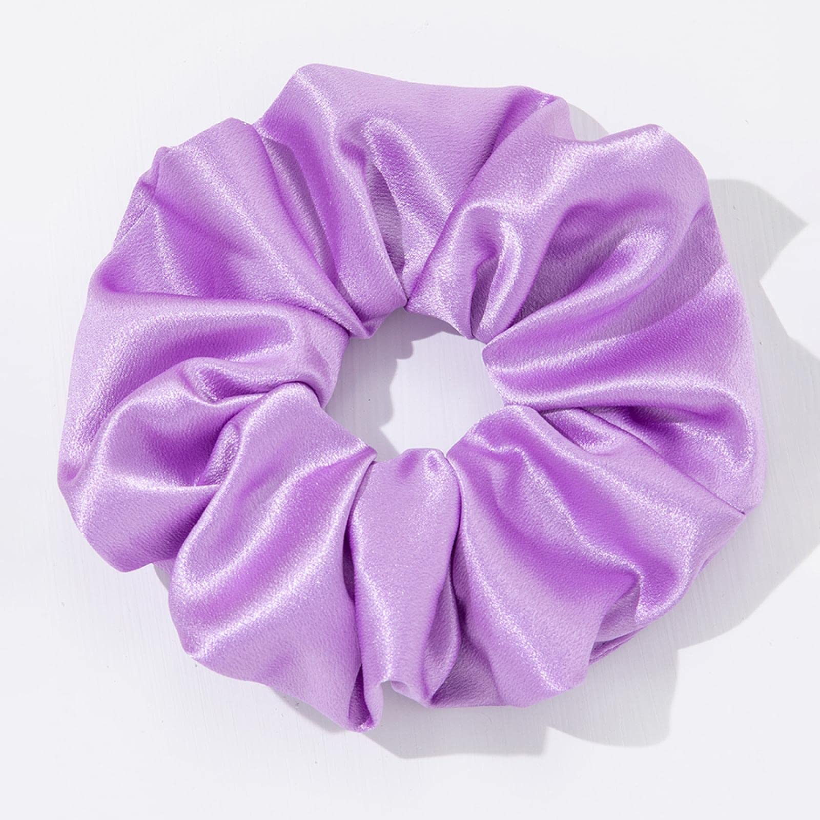Akcesoria do włosów dziewczęce Super szerokie gładkie gumki w jednolitym kolorze gumki duże satynowe Scrunchie akcesoria do włosów dla kobiet (style1)