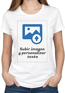 Tenvinilo | Camiseta Personalizada con Foto | Foto y Texto | Regalo Original Personalizable | Manga Corta | Algodón