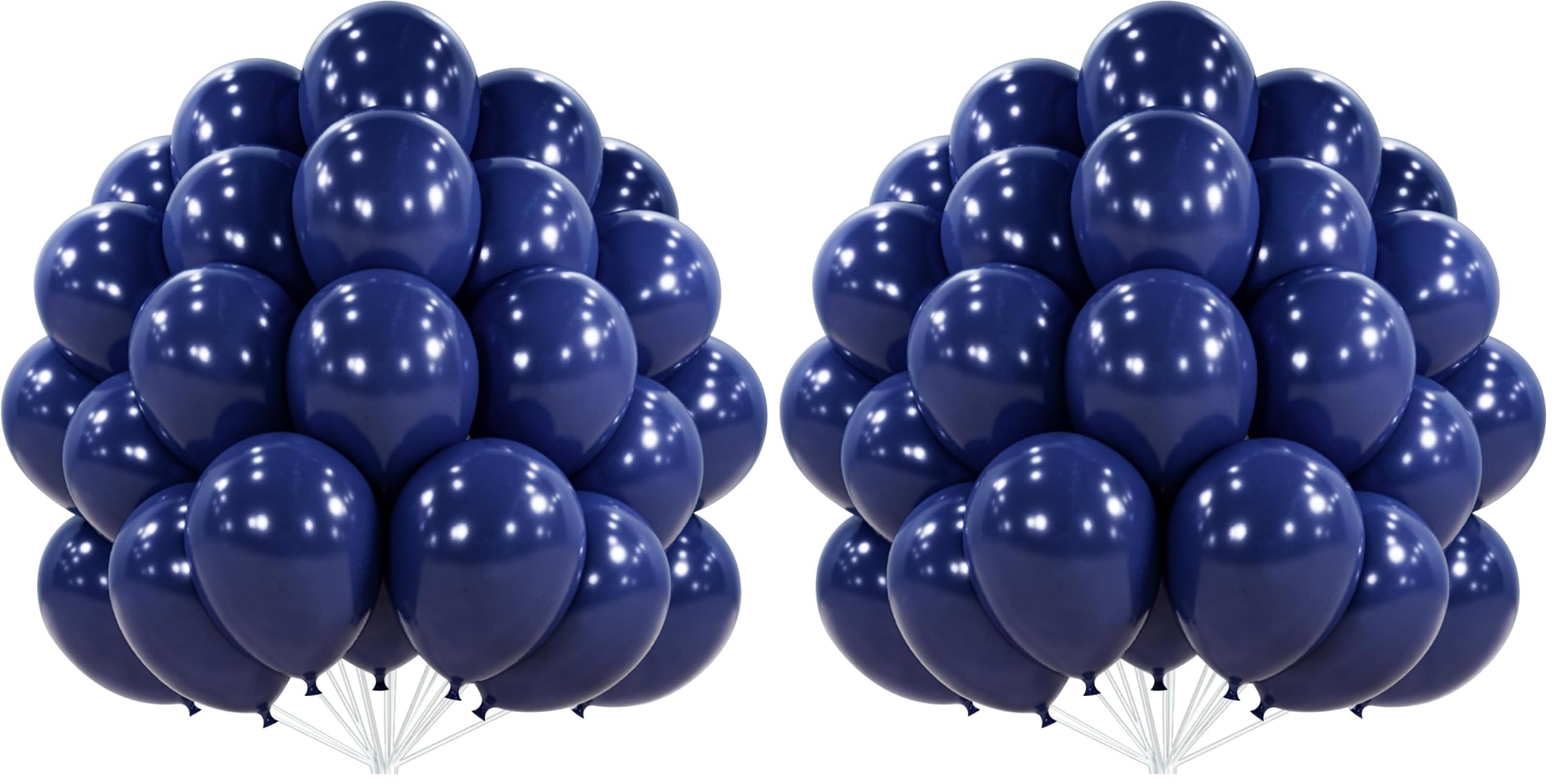 PartyWoo Navy Blue Balloons 50pcs Dark Blue Latex Helium Balloons 12 Inch (Pack of 2)