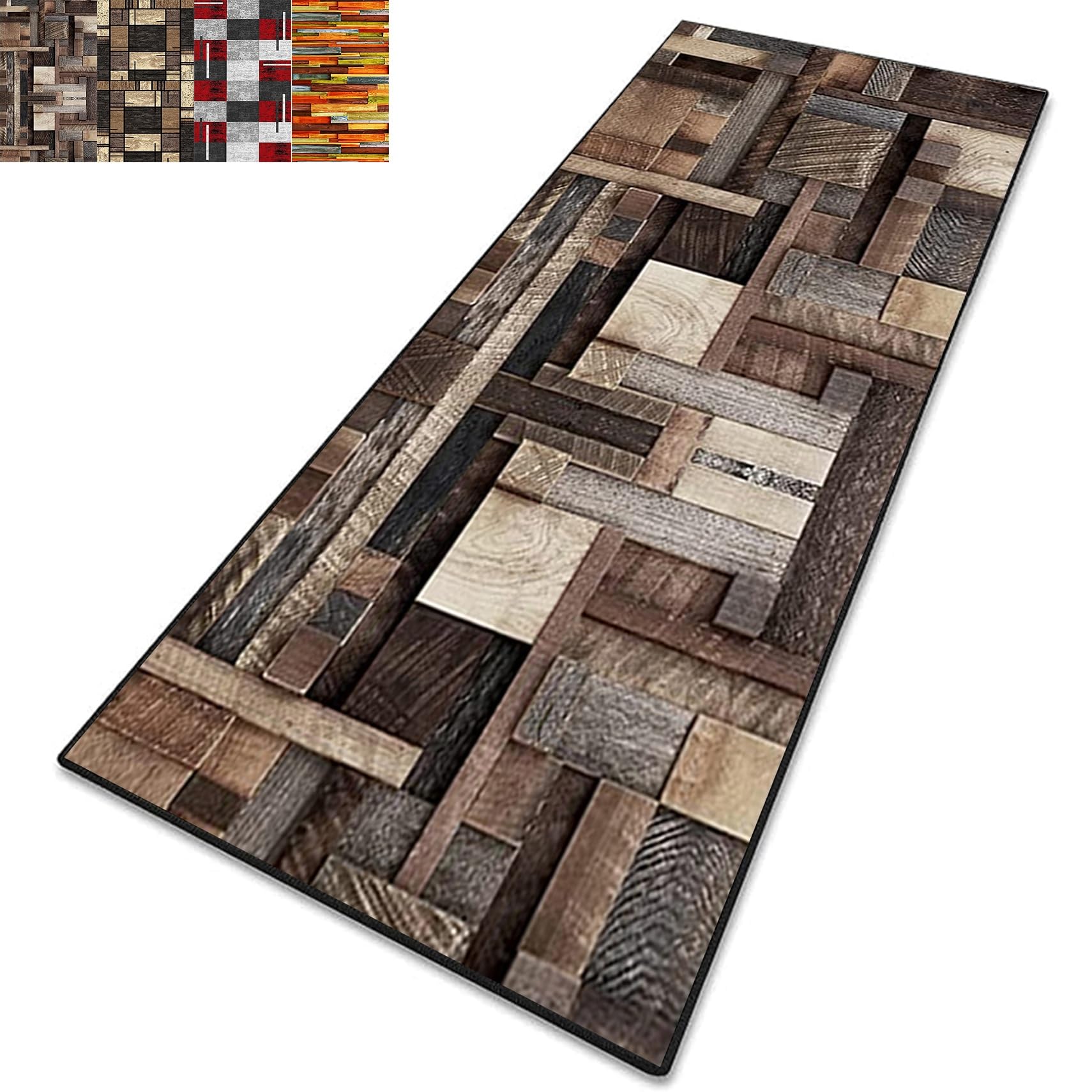 Alfombra de cocina de 98x220 cm lavable y antideslizante para suelos del hogar