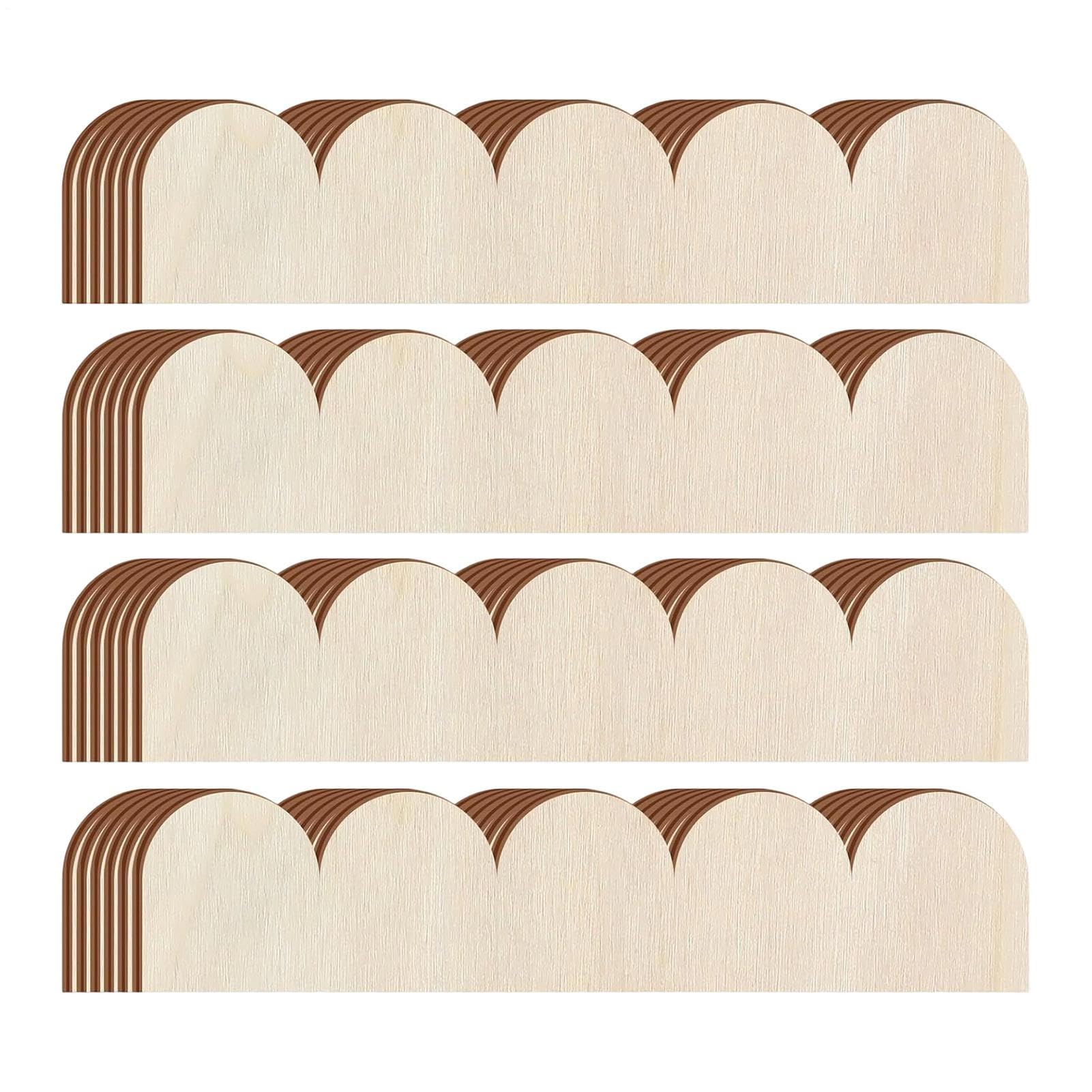 Moldura con Borde en Forma de Venera 24 Piezas Perfil DIY sin Acabar