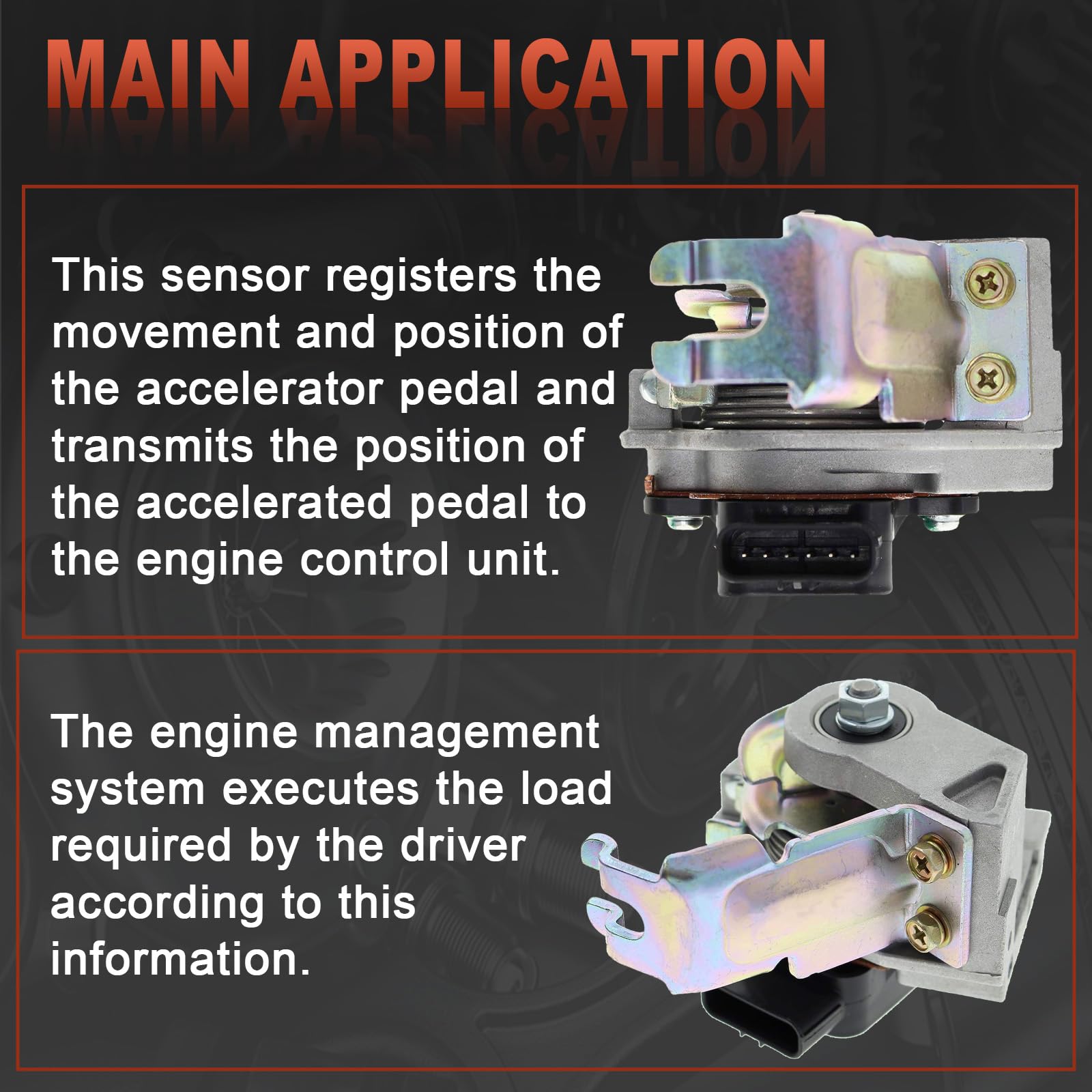 Amazon.co.jp: アクセルペダルポジションセンサーアセンブリ 37971-PZX