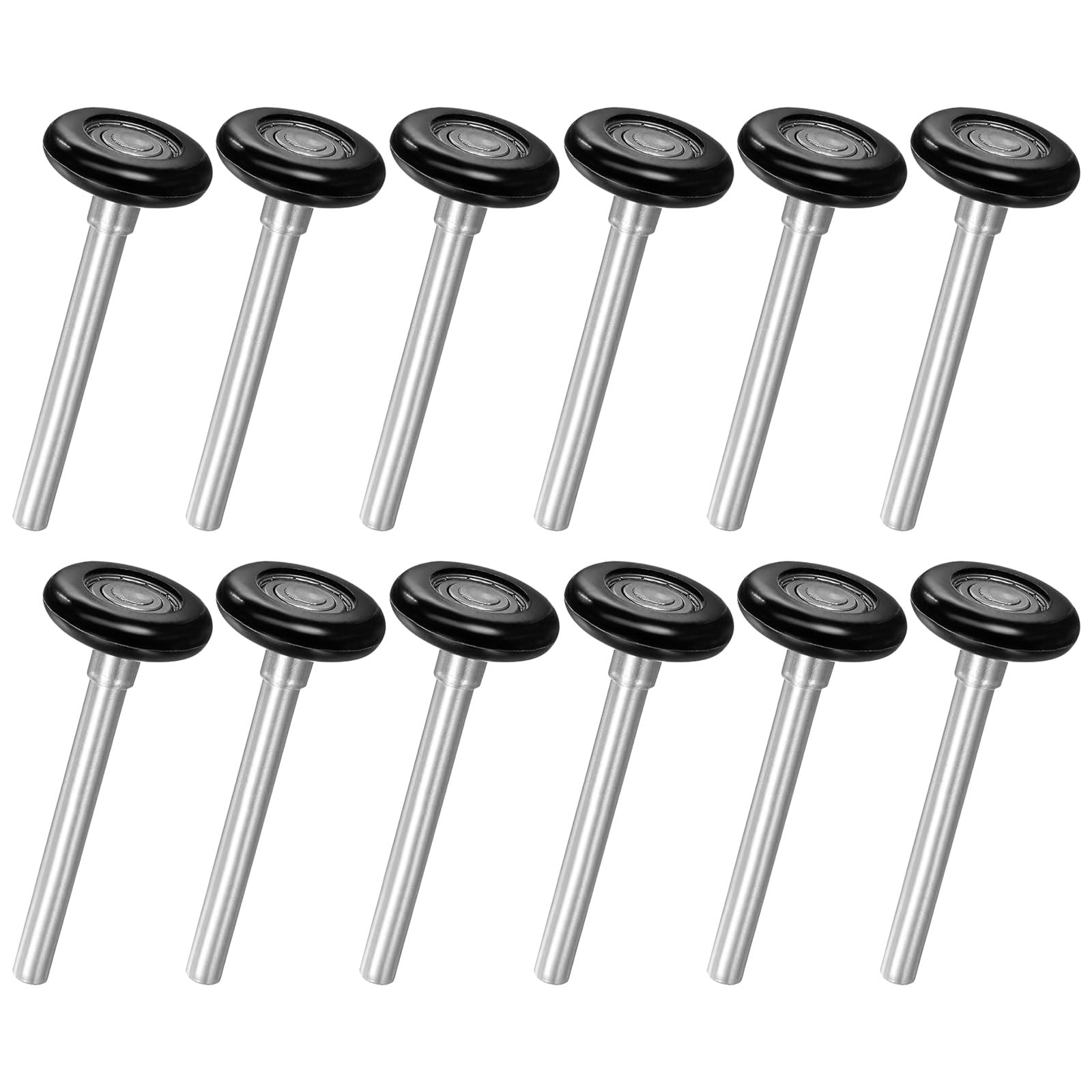Roulette porte de garage nylon 5,1 cm roues de rechange avec roulement 6200-2RS tige 17cm