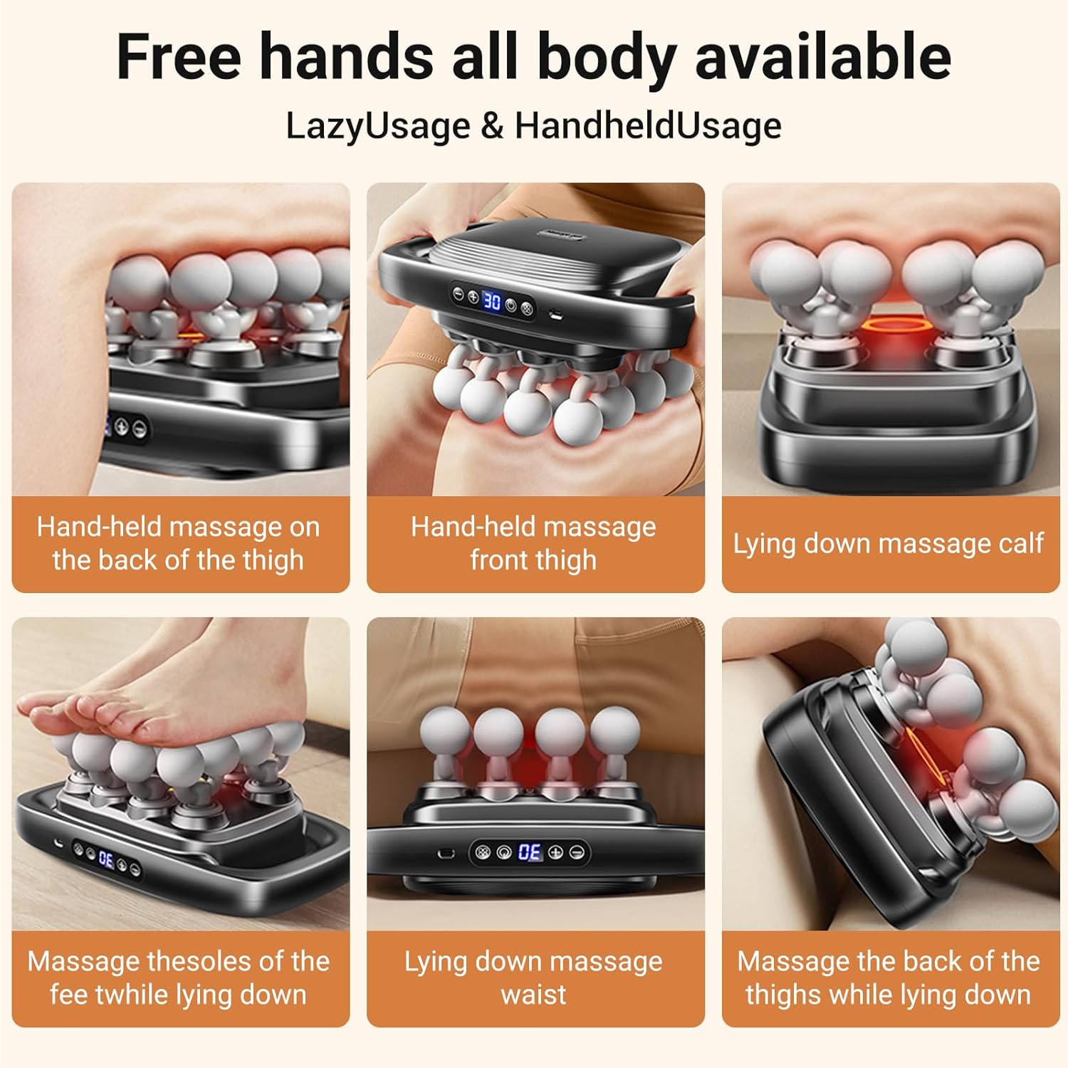 Gurui Massage Guns Deep Tissue, Valentine's Day Gifts, Neck Massager with 16 Heads, 16-Head Massage Gun Set for Deep Tissue and Back, Shoulders, Legs, Pain Relief - Image 5