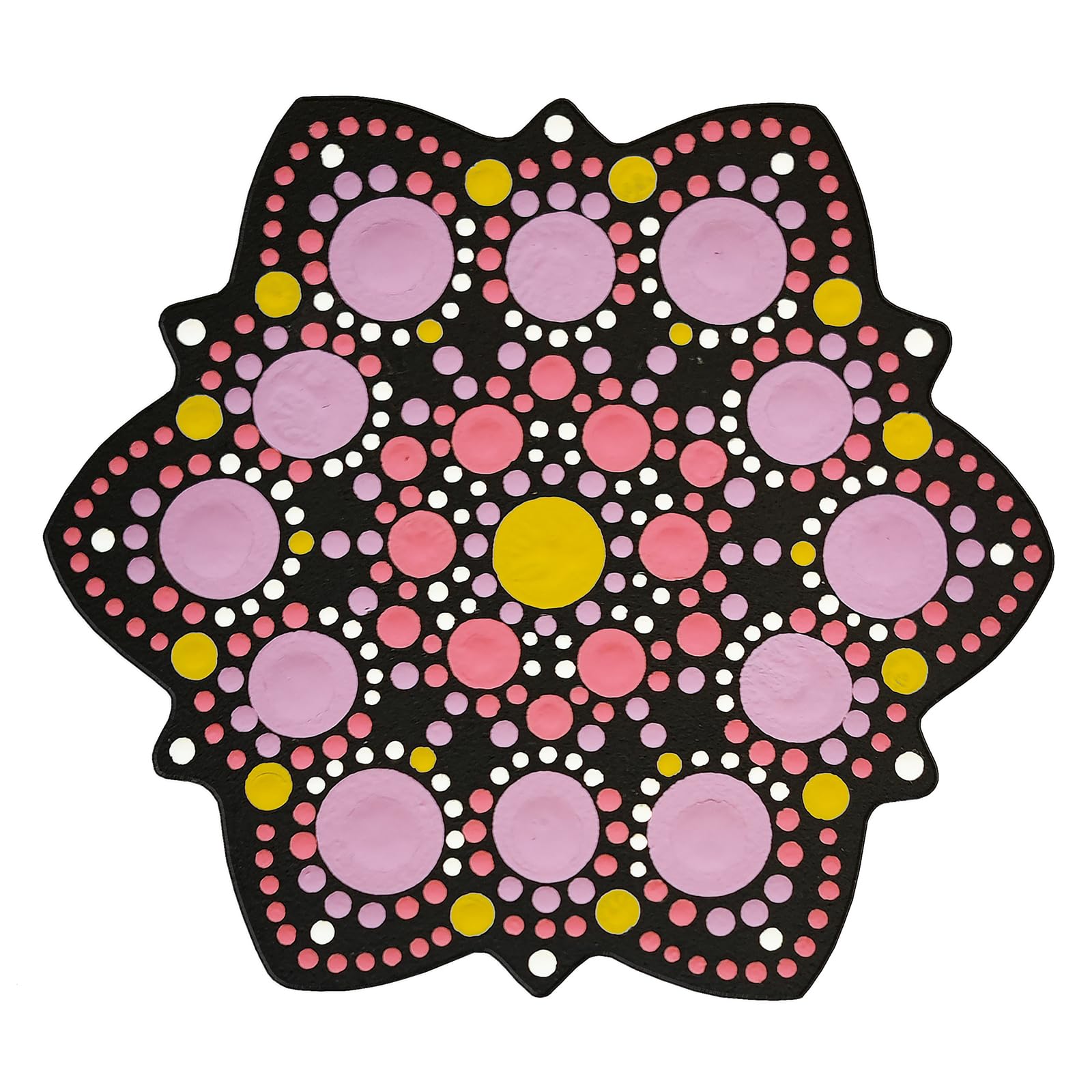 Aladine - Kit Mandala in Dot Painting - Cofanetto 4 stencil Mandala & Strumenti Dot Painting - 85496