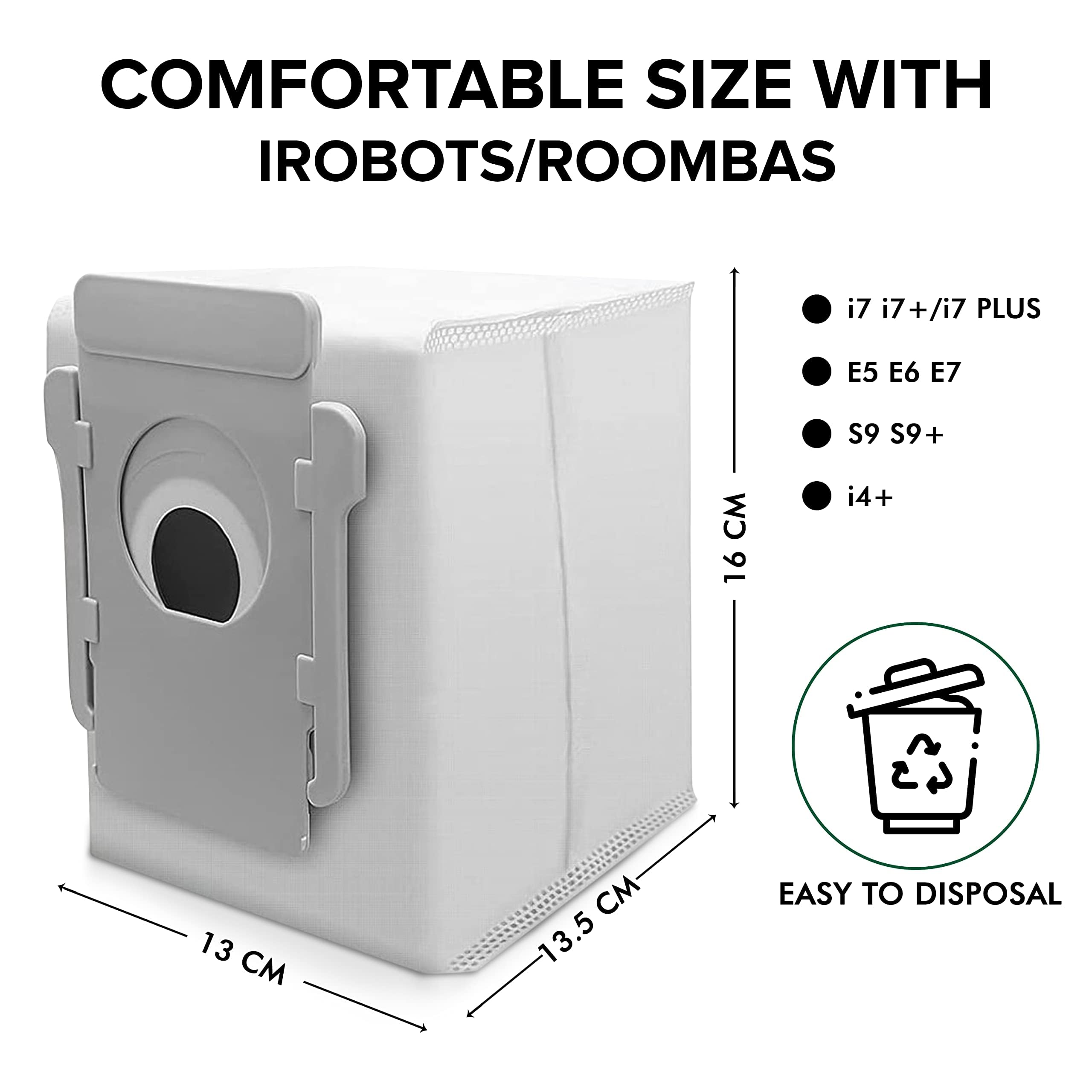 Amazon.co.jp: HOUSEHOLDNEED 交換用掃除機バッグ 10個パック iRobot