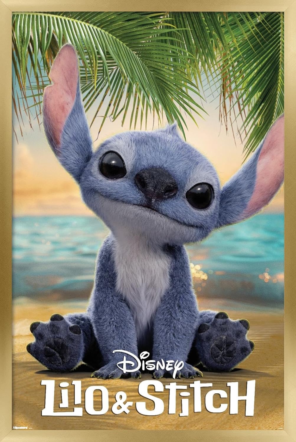 Disney Lilo & Stitch (2025) - Beach Pose One Sheet Wall Poster, 34L" x 22.4W", Premium Unframed Version
