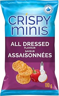 Quaker Crispy Minis All Dressed Flavour Brown Rice Chips, 100 g