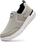 FitVille Men’s Walking Shoes Wide Slip On Shoes for Men Extra Wide Casual Business Loafers with Arch Support Lightweight Orthopedic Non Slip Sneakers