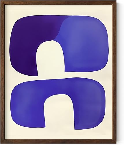 Miniatura 257 de HAUS AND HUES Arte abstracto moderno para pared, arte de sala de estar azul y verde, obra de arte moderna para paredes, imagen minimalista para sala