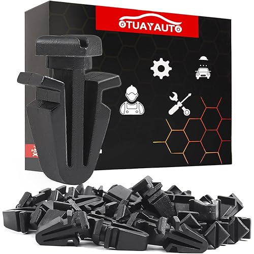OTUAYAUTO 30Pcs 01553-03831 Black Grill Clips - Replacement for Nissan Titan, Frontier, Pathfinder, Xterra, Pickup Front Grille Clips