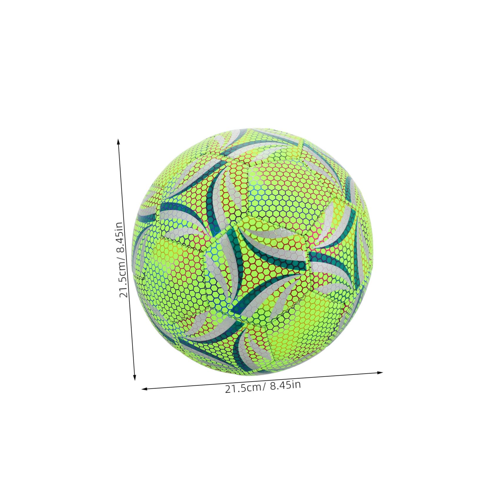 Pallone da Calcio Fluorescente Misura 5 Resistente e Sicuro per Allenamento e Partite Adolescenti visibilità Potenziata per Gioco Notturno all Aperto