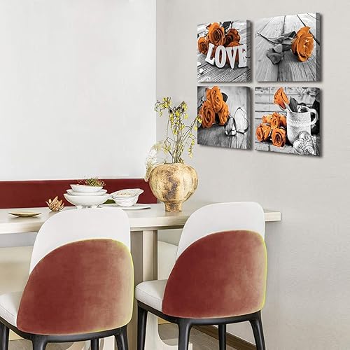 Miniatura 82 de Arte de pared de naturaleza con plantas verdes, decoración de pared de hojas botánicas tropicales, impresiones en lienzo para dormitorio, Hoja